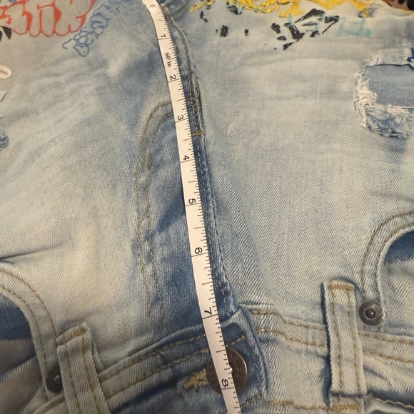 Revolution Blue and Red Graffiti Shorts - Picture 6 of 9